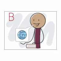 Retells in English